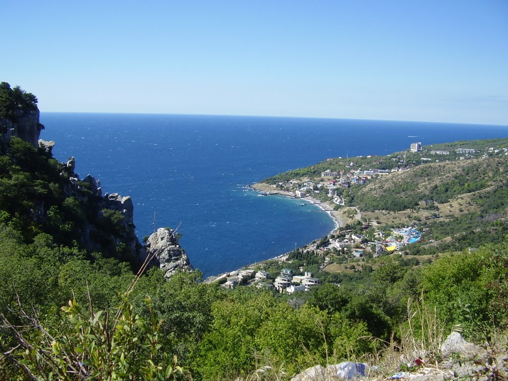 Вид с Горы-Кошки на Кацивели / View from Cat Rock to Khatsiveli by Котофей