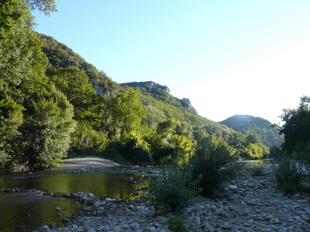 Rivière Cèze à Domaine de la Sablière, Saint-Privat-de-Champclos by David Jimmink