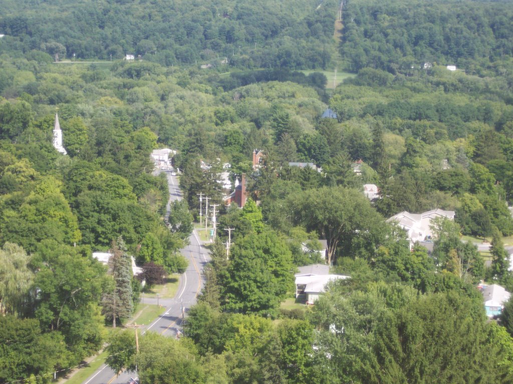 Schuylerville NY from Saratoga Battle Monument by kdfitzmo