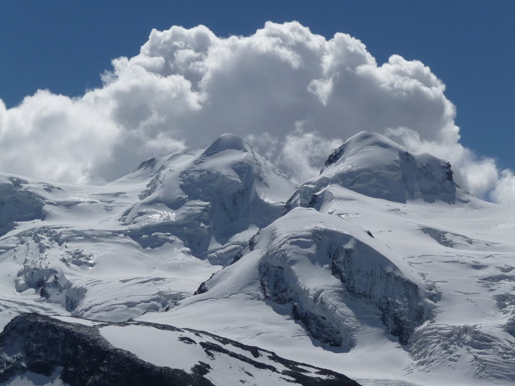 Mounts Castor & Pollux, from Gornergrat Kulm by rumbald