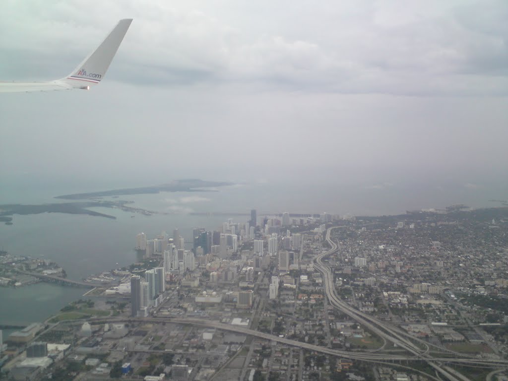 Miami Down Town From the Air by Harold Amorín