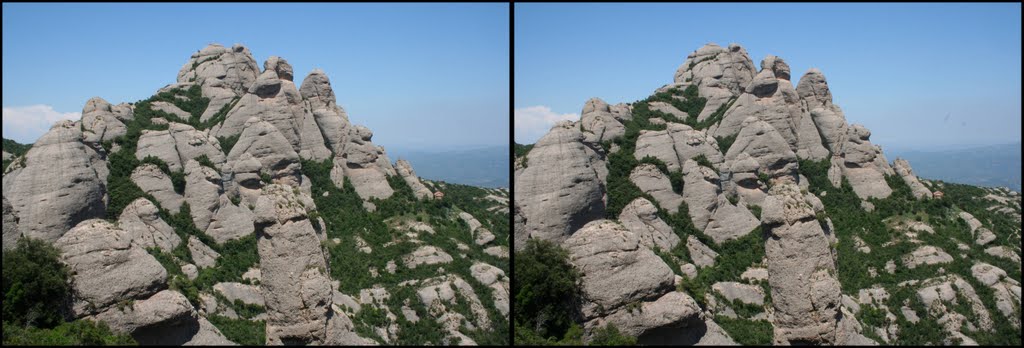 Montagnes 3D croisé by christianecaron