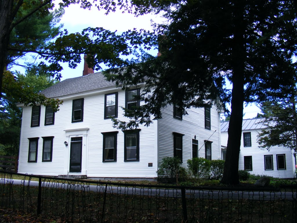 Another view of the Bean tavern. on the coach road from Concord to Montreal. The main house was built in 1804, the smaller center section in 1794.. My home from 1970 to 1995. by JB The Milker