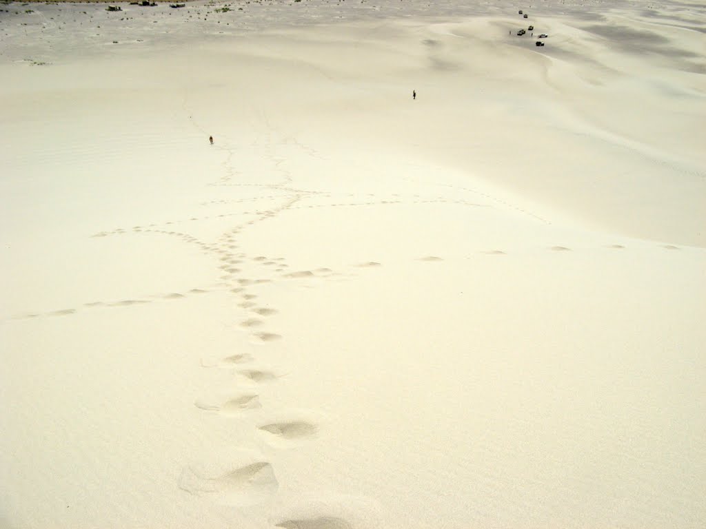 Climbing sand mountain by Bruno, Marseille