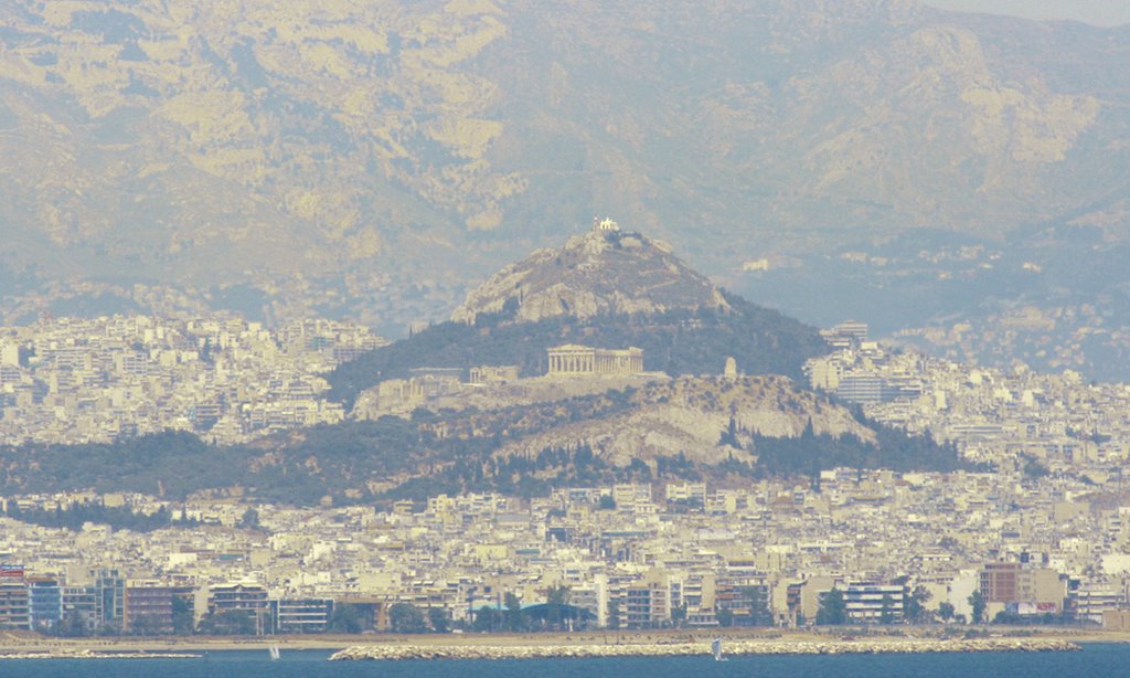 Partenon from the sea by francesco de crescen…