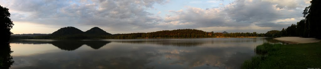 Morgenstimmung am See von Hammer pano by Karsten Schiller