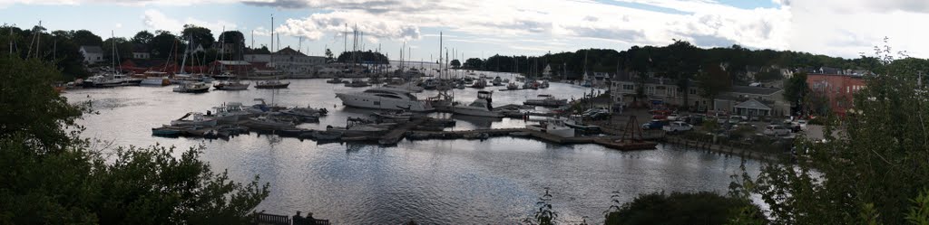 Camden Inner Harbor from Park Overlook by mcvaughn