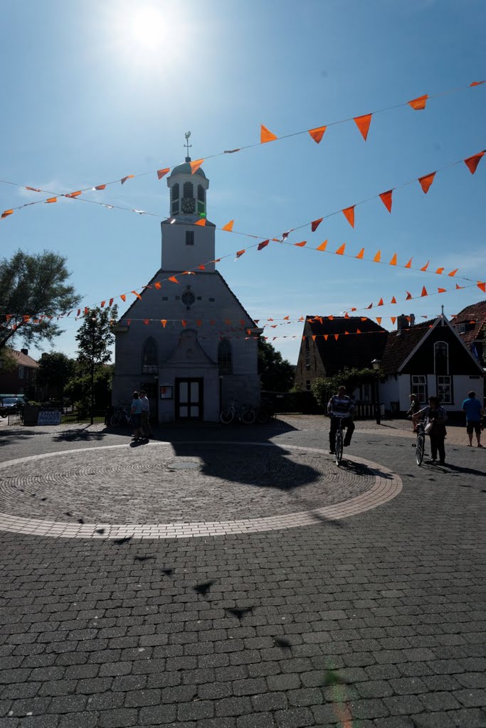 Texel - De Koog - Dorpsplein - View West on Protestant Church by txllxt TxllxT