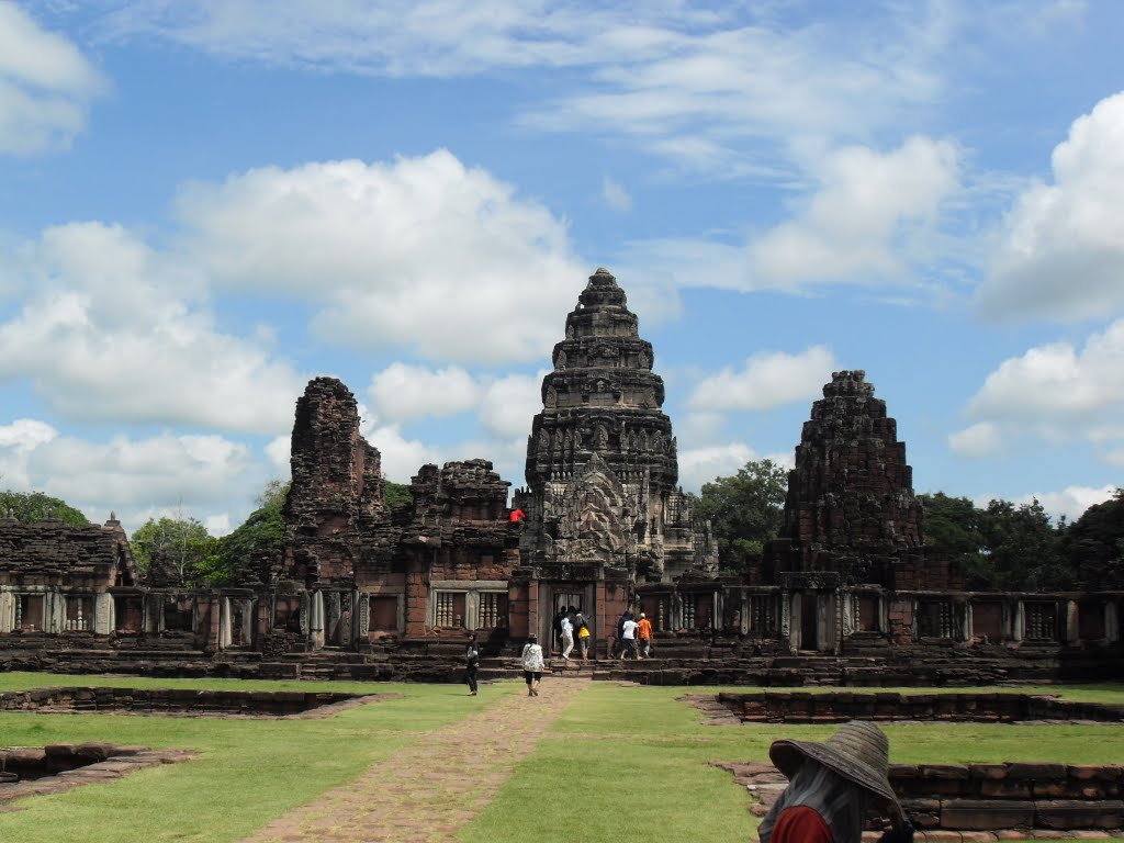 Phimai Castle rock by Piyakorn