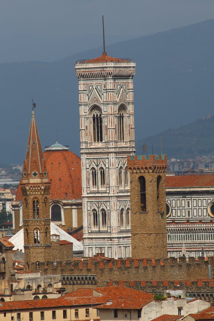 El Campanile - Vista desde el Piazzale Michelangelo - Florencia by F. Campayo