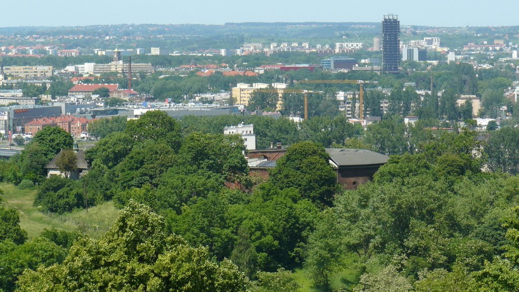 Fort 31 Benedykt. Widok z kopca Kraka. by pajakt