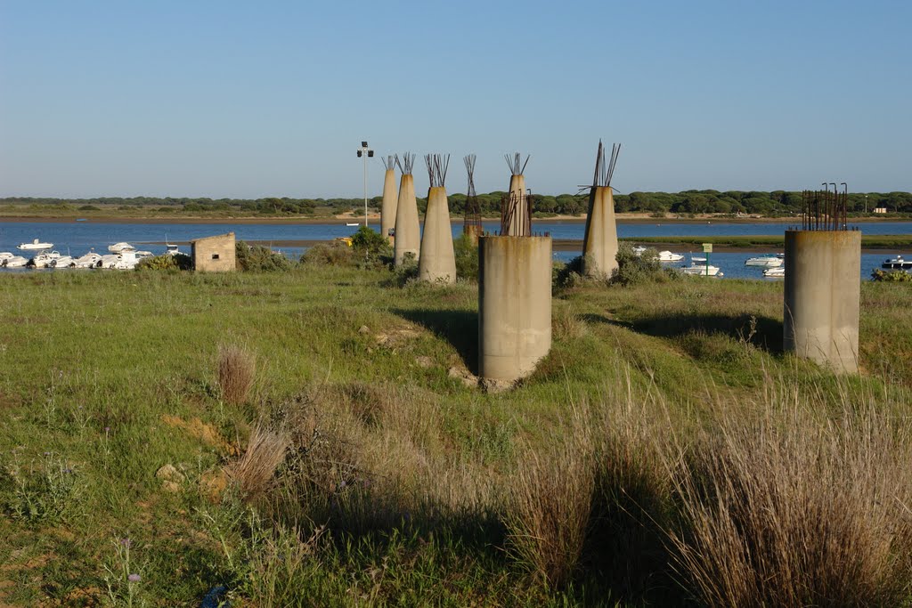 Puente sin construir en El Terrón (Lepe), Huelva by Pierre Marie Mouronv…