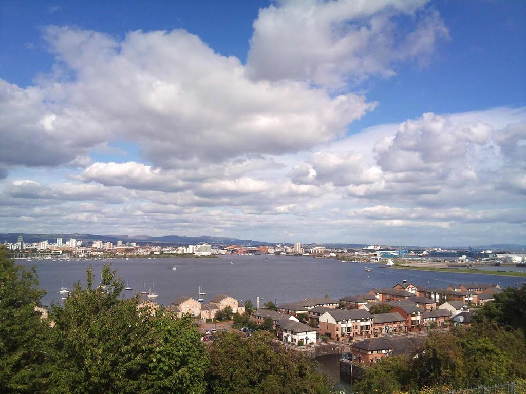 Cardif bay. view from Penarth by Jerzy Grzywaczewski