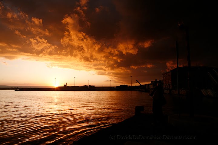 Ortigia - tramonto sul porto by Davide De Domenico