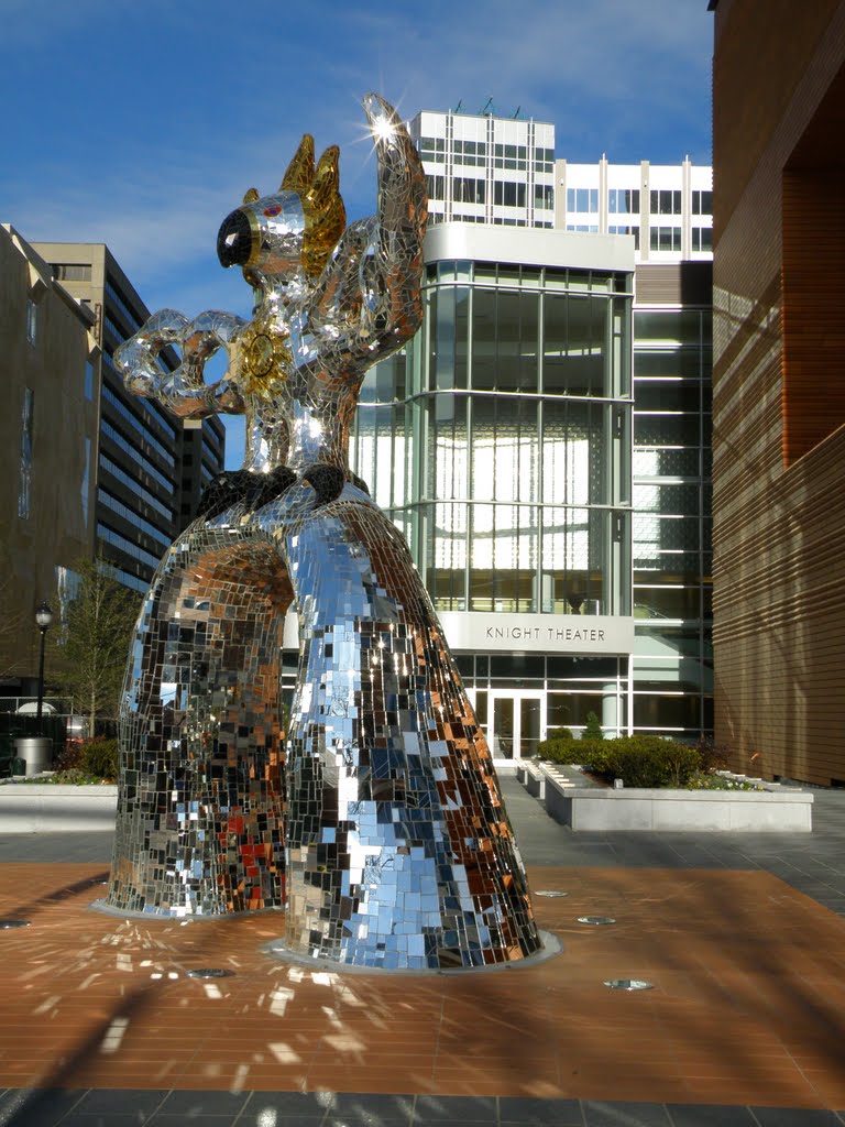 Mirror Statue - Charlotte, NC by Ed McDyer