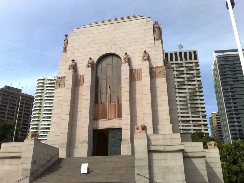 Anzac War Memorial Hyde Park Sydney by chieftan