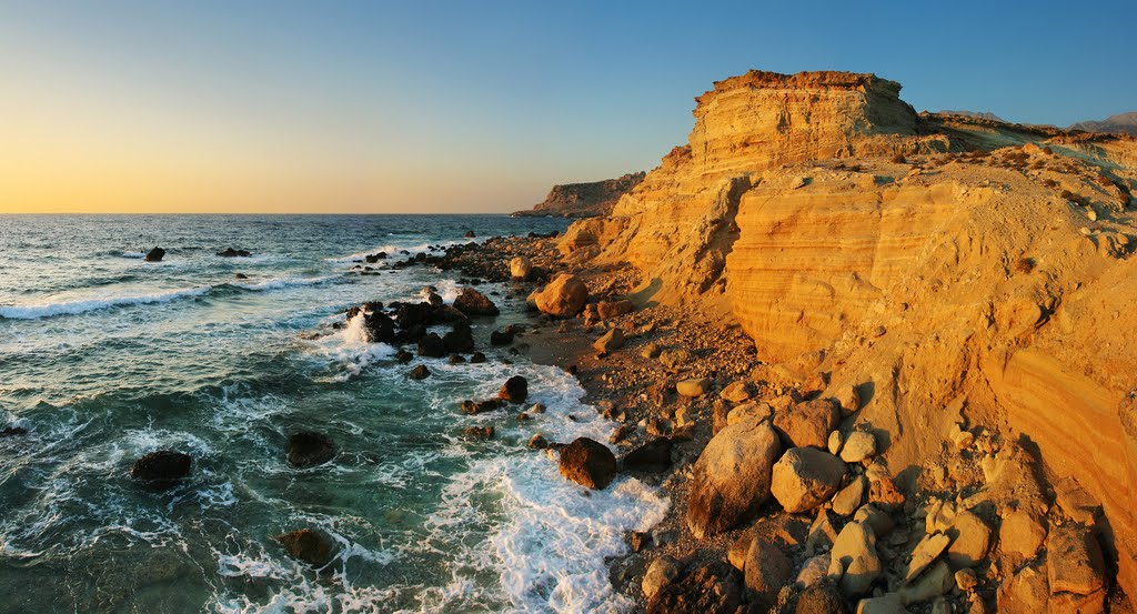 Coast near Lefkos by Tibor Rendek