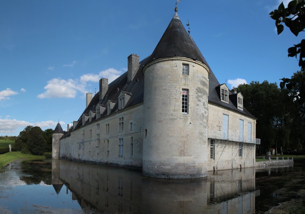 Les douves et le chateau de Dinteville by Ludo M