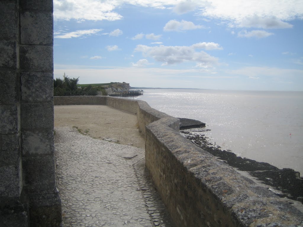 Rivage de la Gironde de l'église de Talmont by mfe