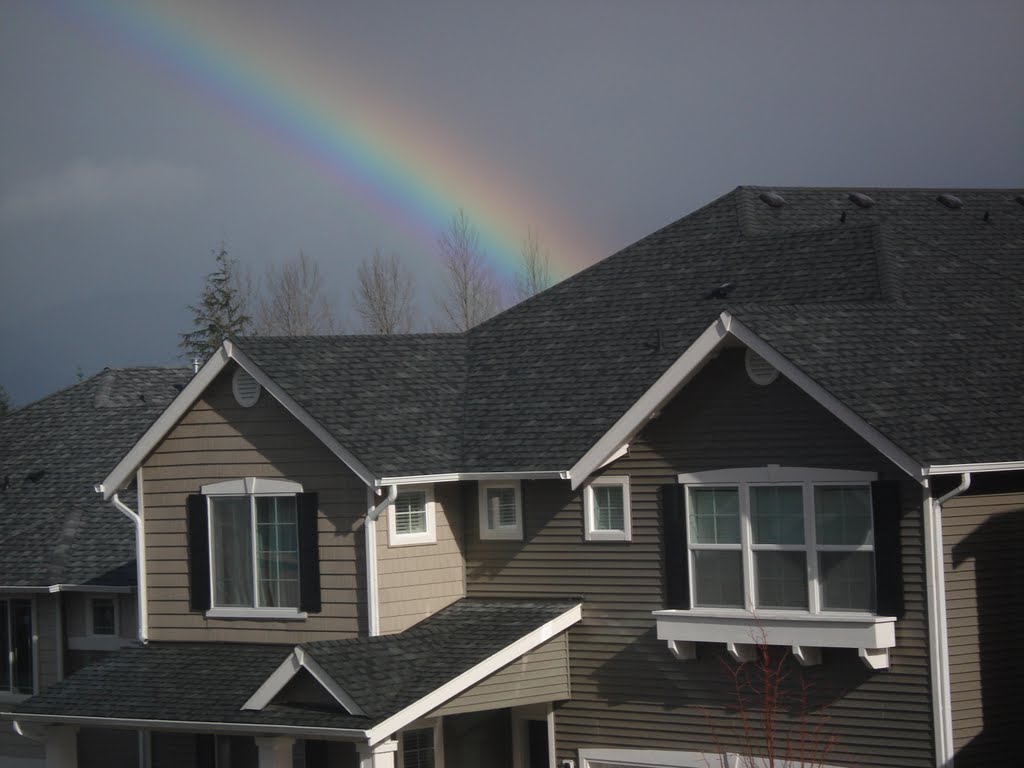 Rainbow in Snoqualmie nighbourhood W.A.USA. by naveen  sharma