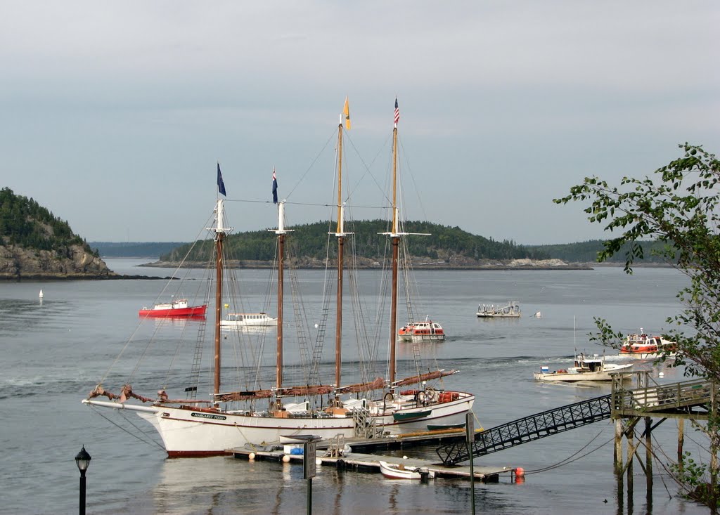 Schooner Margaret Todd Bar Harbor ME by Richard Clark