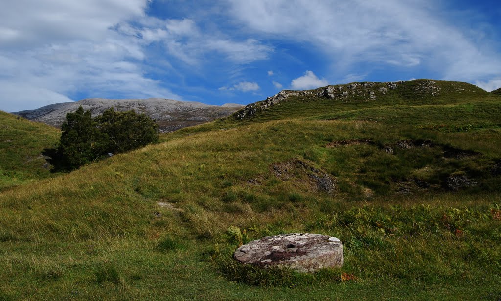 Single mill stone - all whats left of ardvreck old mill.. by Unda J.