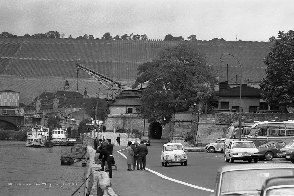 The Alte Kranen, Würzburg, Germany c.1966 by schererfotografie