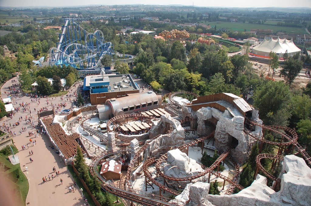 Blue Tornado & Mamut, GardaLand, Italy by Andrii Skoryk