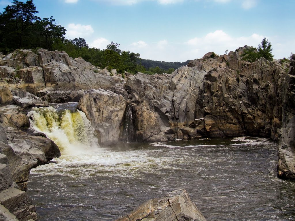 Strange Yellow Water, Great Falls by Dave Cannon