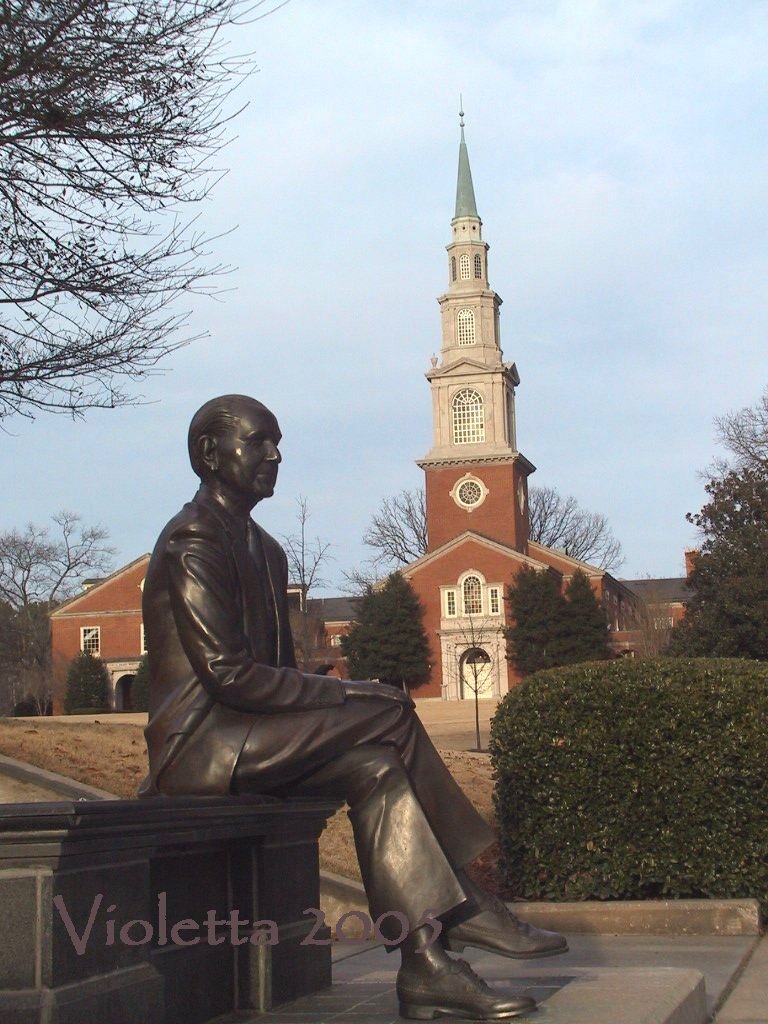 View of A. Hamilton Reid Chapel & statue of Ralph W. Beeson by vetaAL