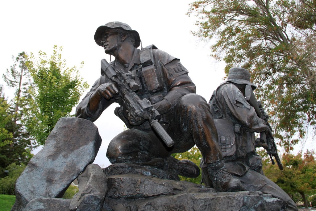 "Guardians" Statue, Memorial Park, Cupertino, California by davidcmc58