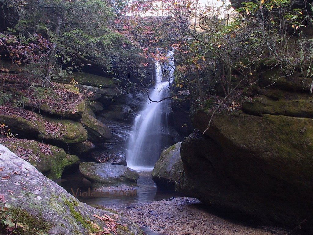 Waterfall in Dismals Canyon by vetaAL