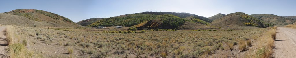 Panorama of Ranch on East Canyon Road by TheShot