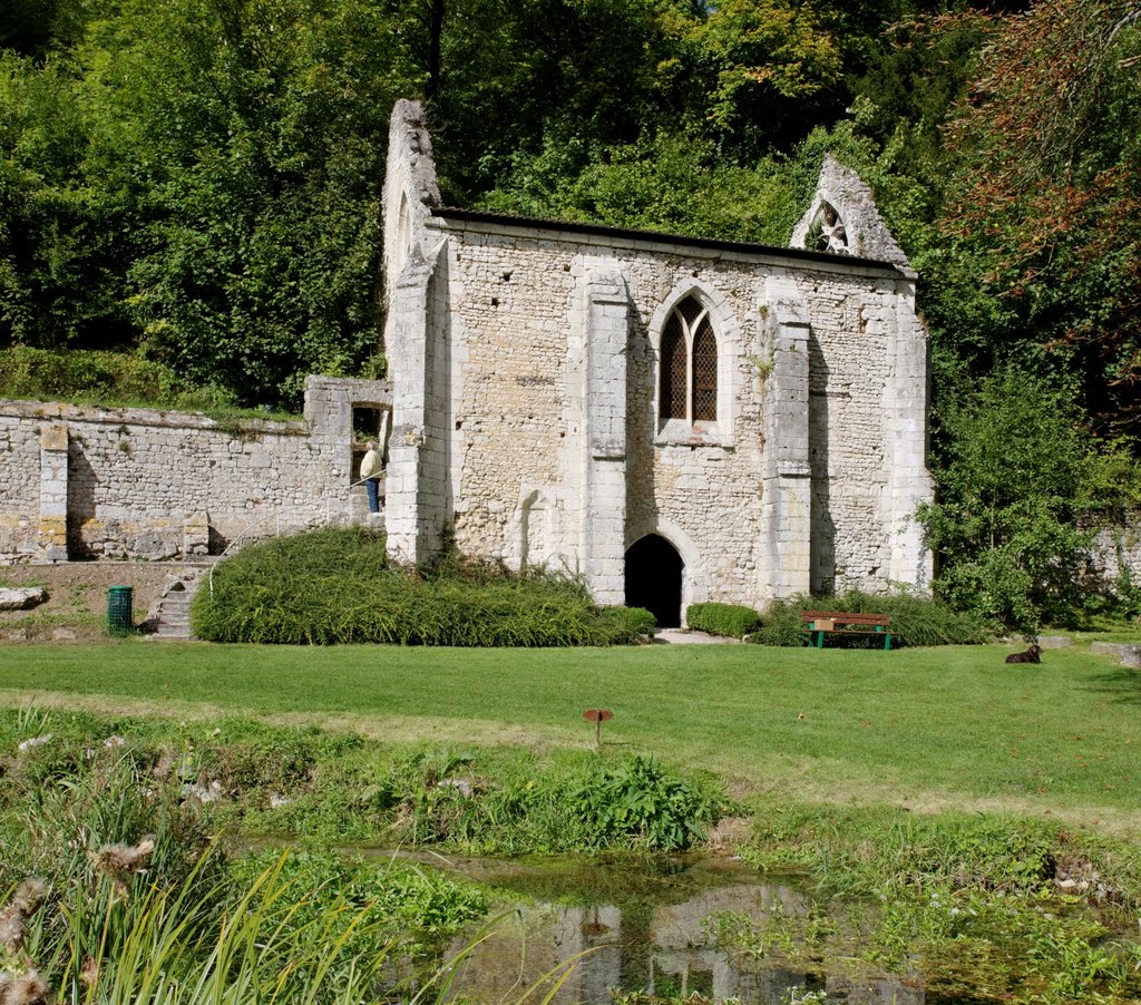 Abbaye de Fontaine Guérard, la fontaine originaire de l'appellation de l'abbaye by Philippe Poix