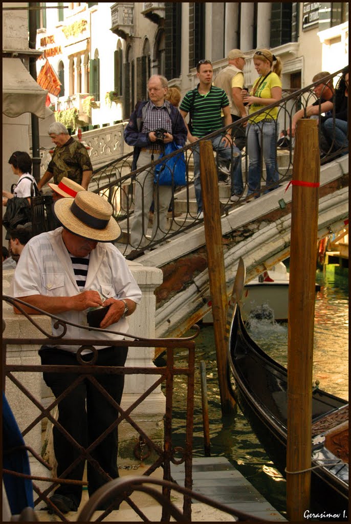 Venezia. Gondoliere. Зарплата))))) by Igor Ger