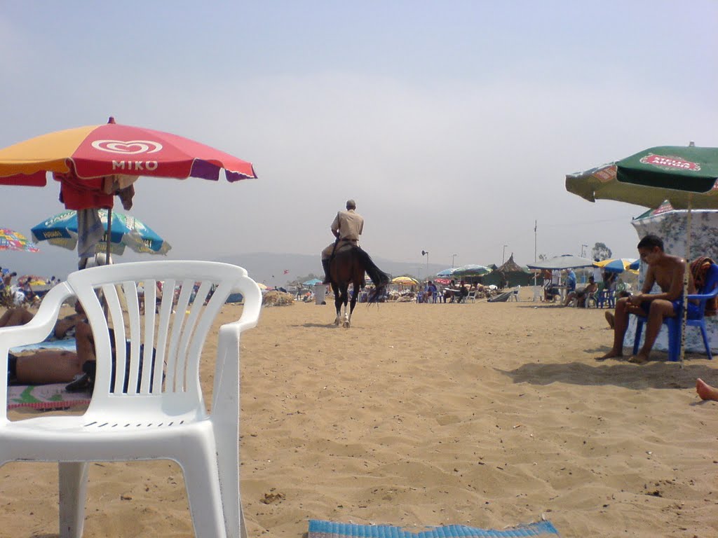 Police municipale à cheval plage Saïdia by hamito