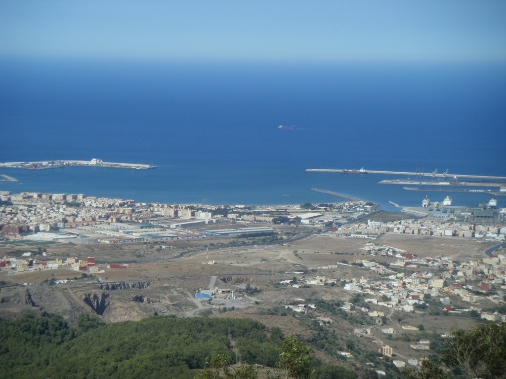 Ports de Melilla et Beni Ansar depuis Gourougou by hamito