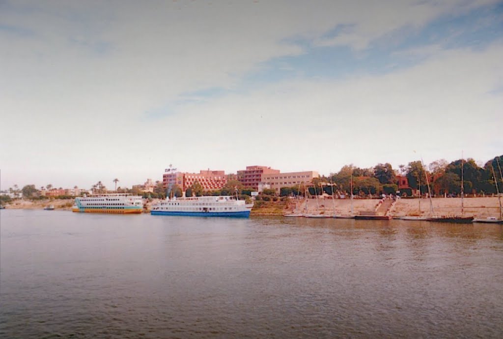 Along The Nile River at Luxor, Egypt by R. Halim