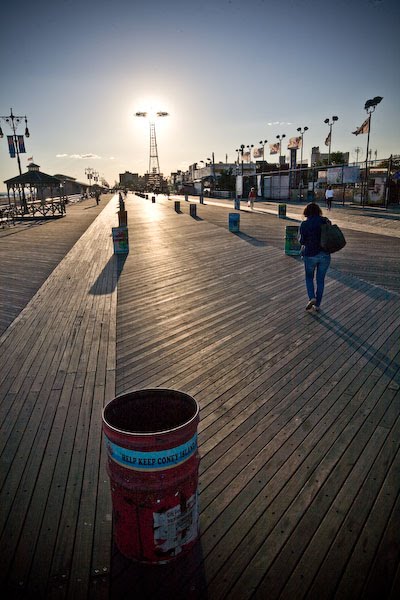 Coney Island Boardwalk - New York by Mark Davies