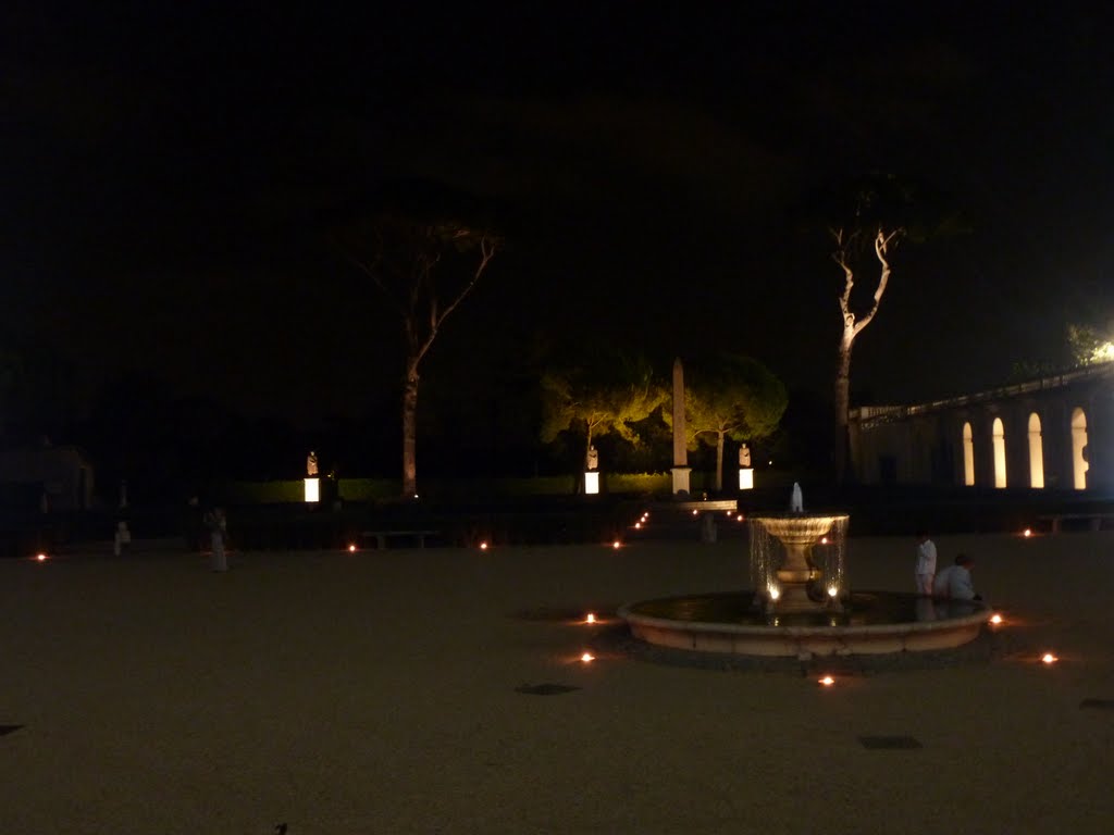 Terrasse et jardin de nuit by PierreG