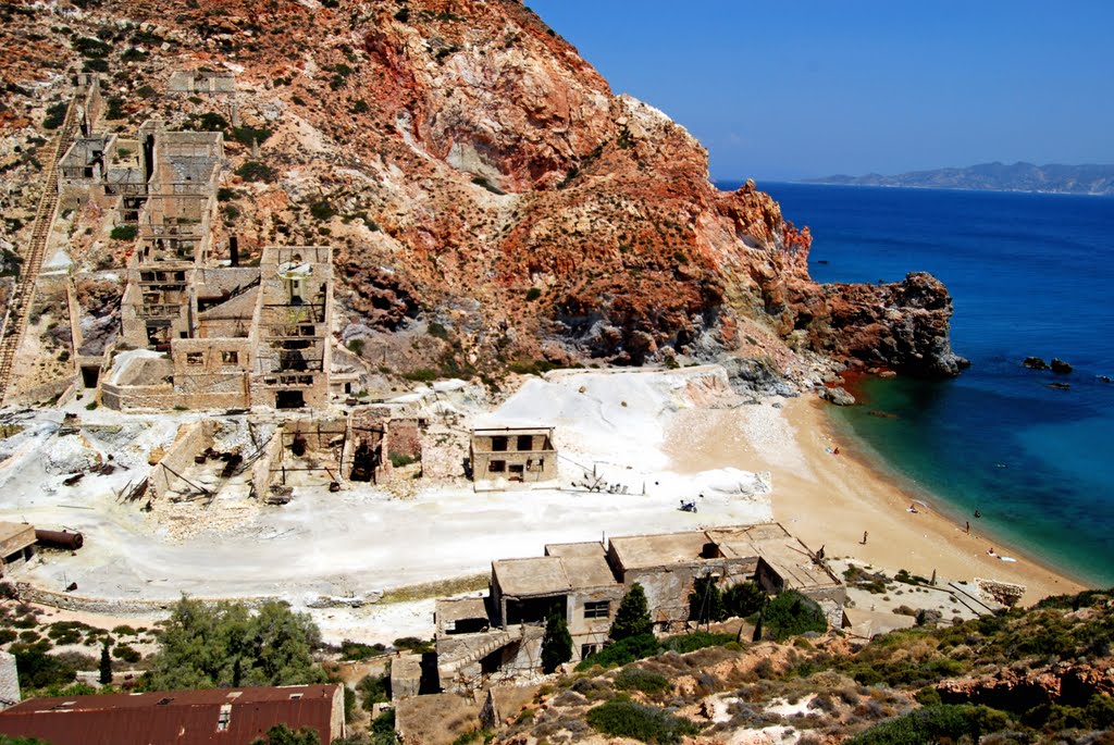 Abandoned sulphur mine Milos by augustina