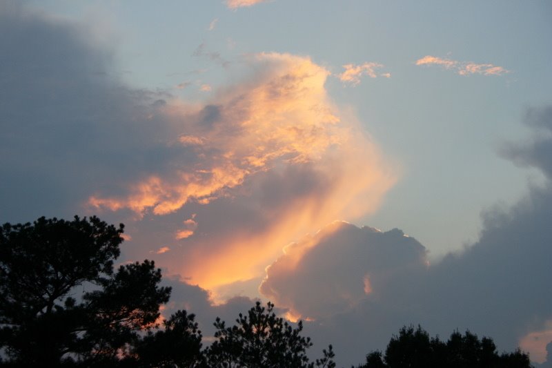 Sunset in the clouds. 7/25/2007. by Tim Carr