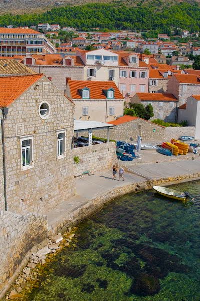 Dubrovnik, houses at Adriatic Sea by Bene Zoltan virtualw…