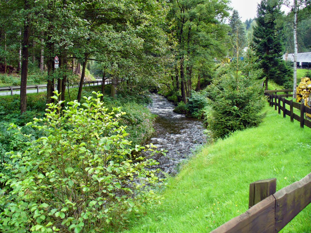 Annaberg-Buchholz OT Frohnau - Bachlauf am Besucherbergwerk "Markus Röhling Stolln" by Thomas Eichler