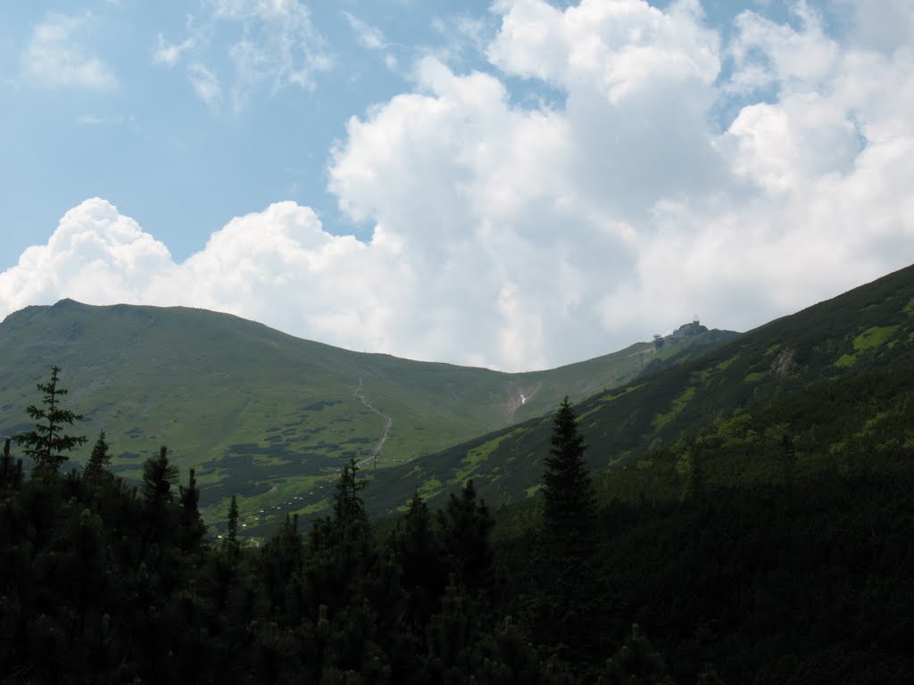 Beskid, Sucha Przełęcz, Kasprowy Wierch - widok z Hali Gąsienicowej by aaa interiapl