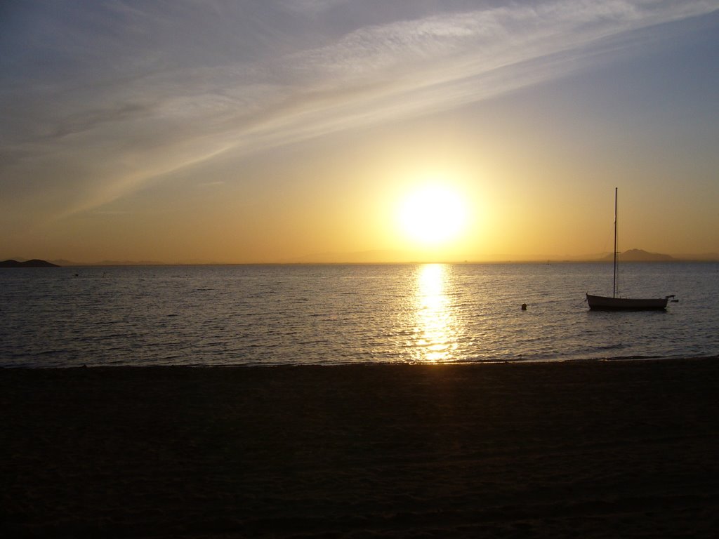 Puesta de sol en La Manga del Mar Menor by Boliczek