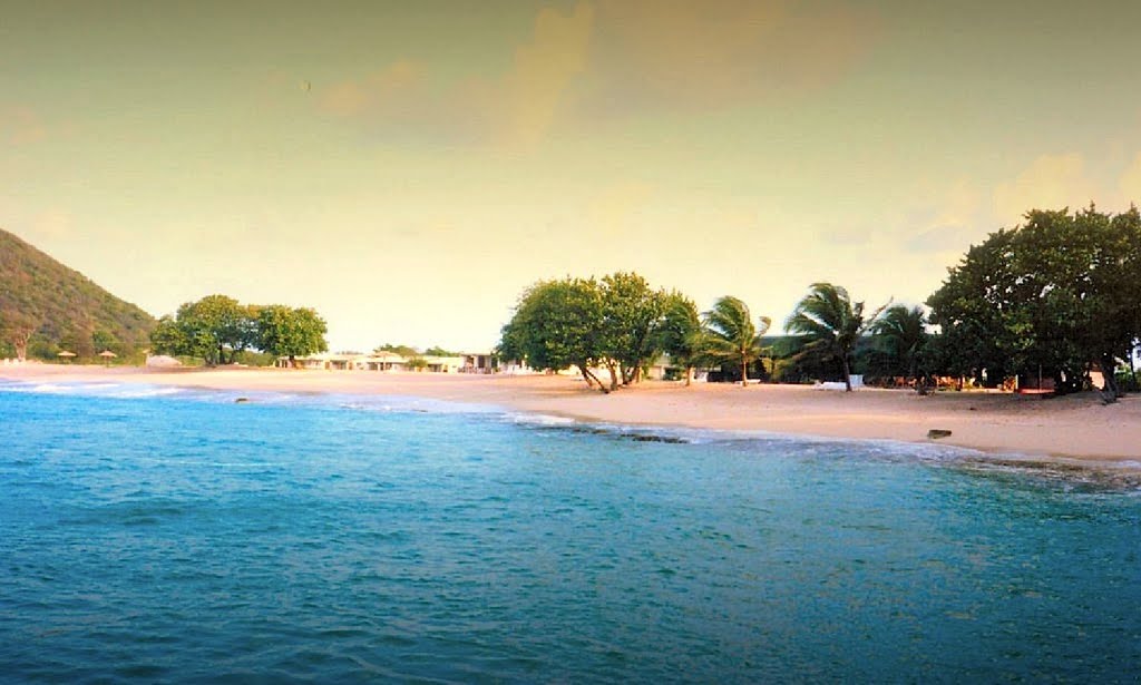 A Beach Resort in Canouan Island, The Grenadines, WI by R. Halim