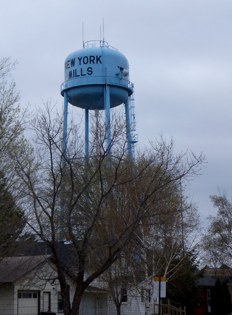 Water Tower in New York Mills, MN by R. Halim