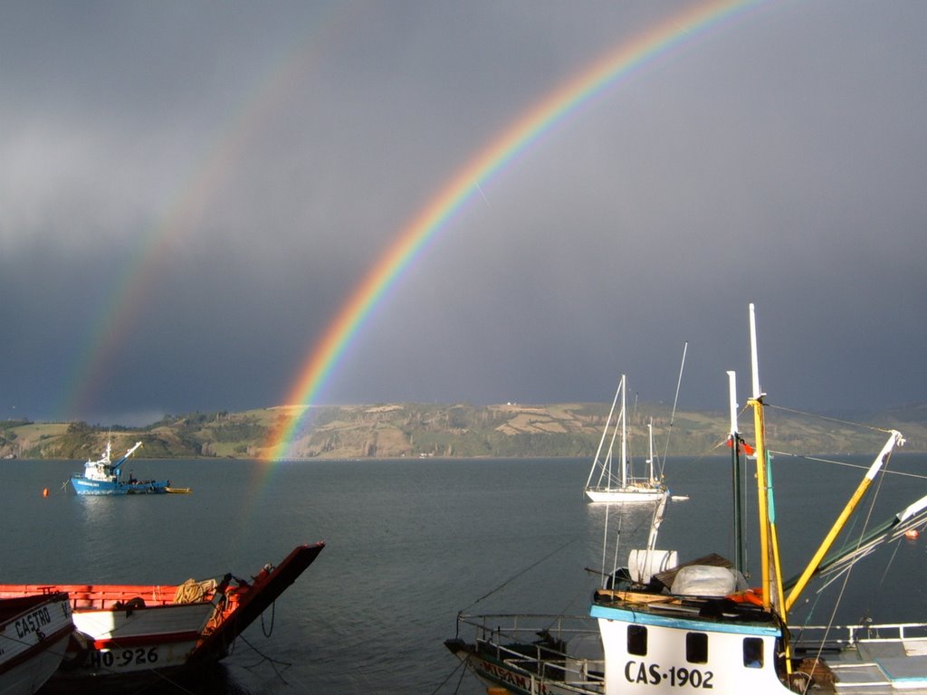 Arco Iris - Castro - Chile by mcarvallo