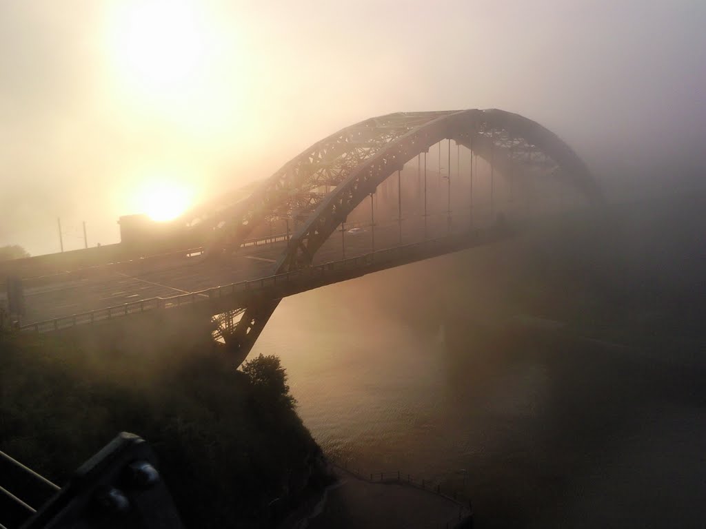 Wearmouth Bridge in Fog by Dan Mullen